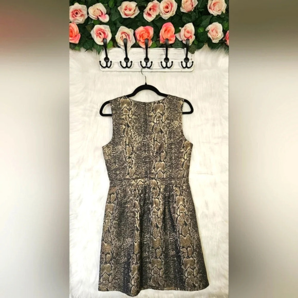 RW&CO. Metallic Serpent Cocktail Mini Dress - Picture 3 of 7